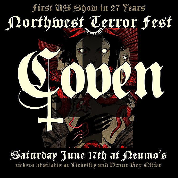 Coven playing first US show in 27 years at Northwest Terror Fest