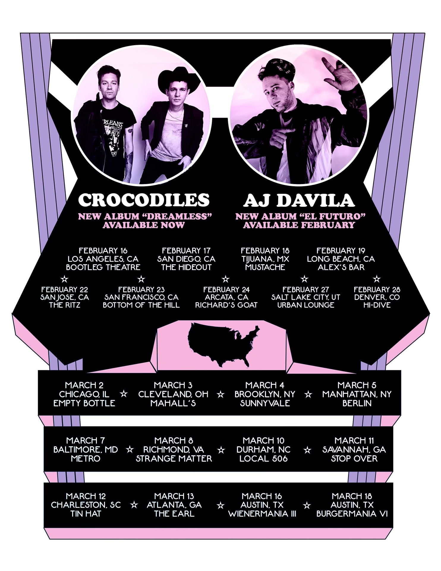 Crocodiles release “Not Even in Your Dreams” video, touring with AJ Davila