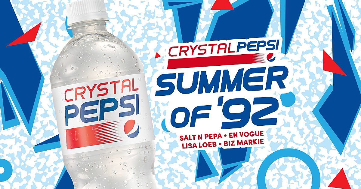 Crystal Pepsi, like everything else from the ’90s, is back. (Salt N’ Pepa, En Vogue & more helping celebrate at T5)