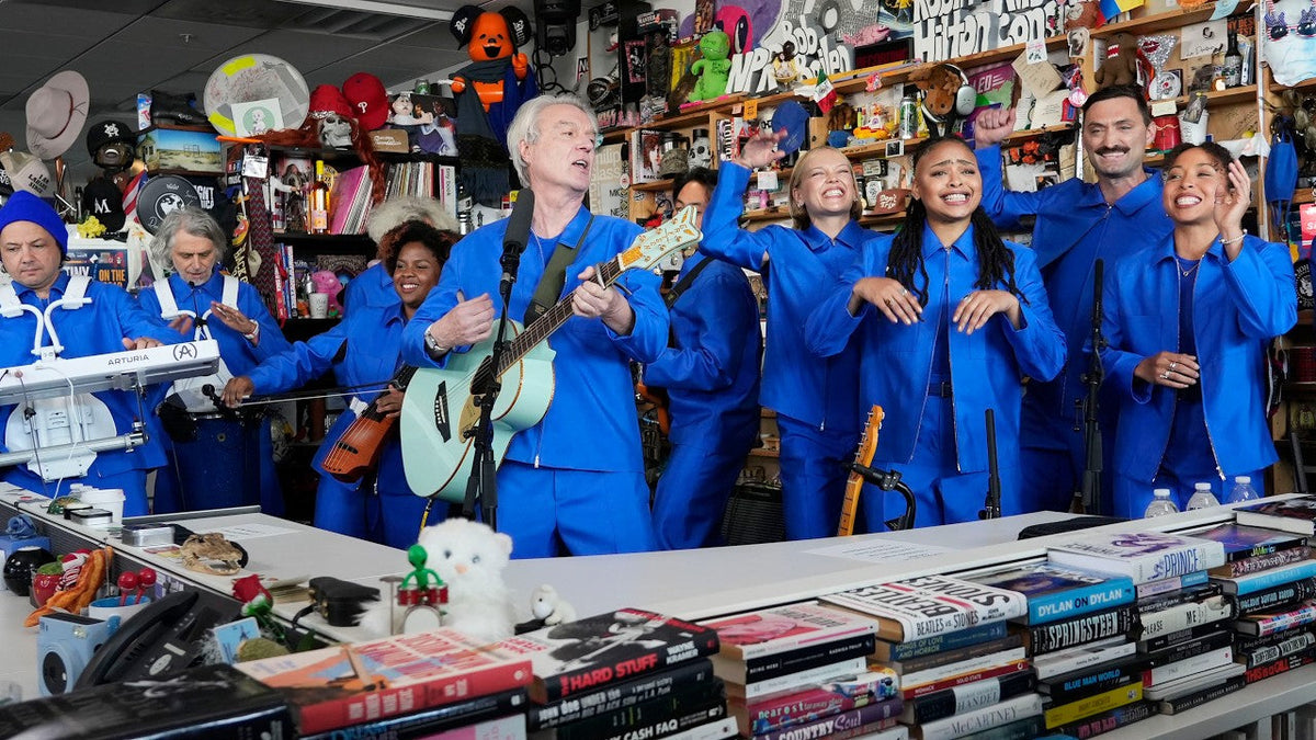 Watch David Byrne’s Tiny Desk concert & listen to his “Christmas Music for People Who Hate Christmas Music” playlist
