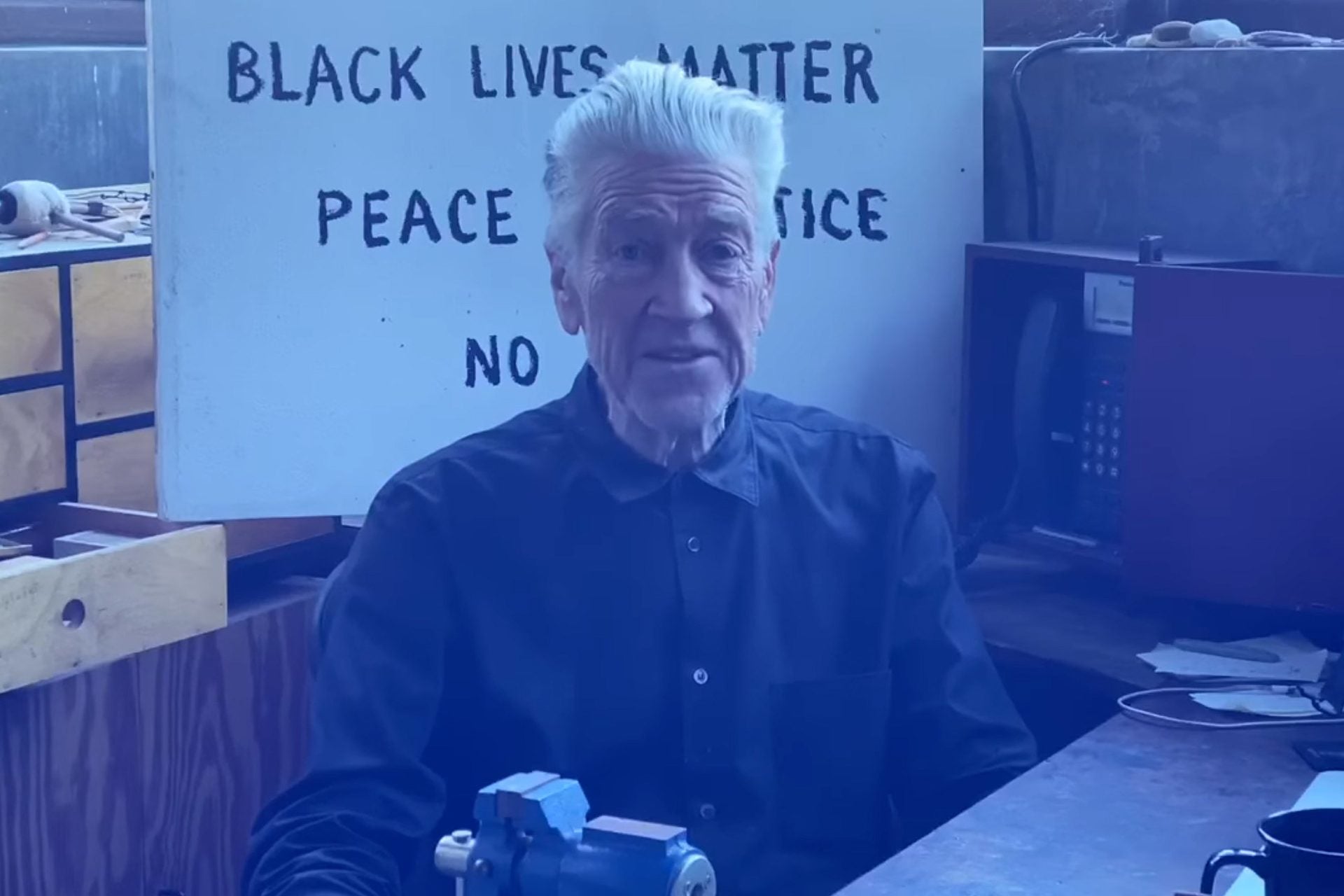 David Lynch promotes Black Lives Matter in daily weather report