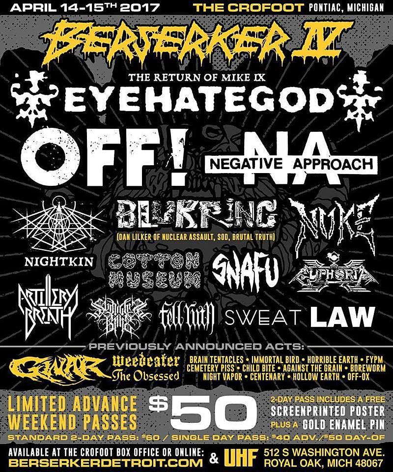 Mike IX to rejoin Eyehategod at Berserkser IV (lineup)
