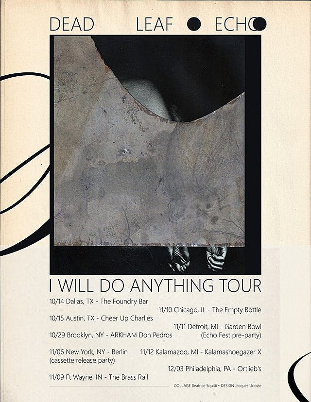 Dead Leaf Echo releasing new cassette (listen to “I Will Do (Anything)”), touring