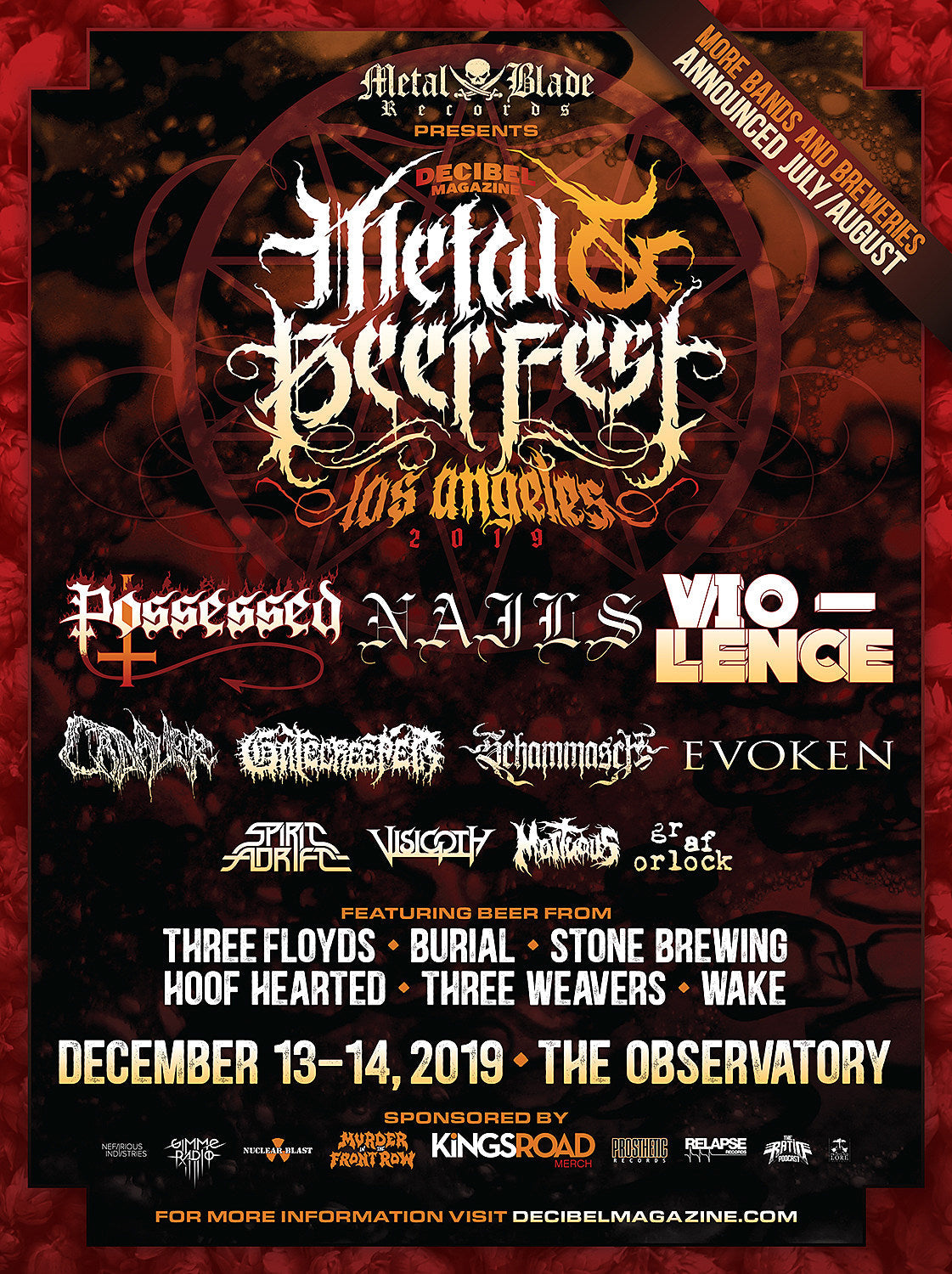 Decibel Metal & Beer Fest reveals 2019 lineup for L.A. edition