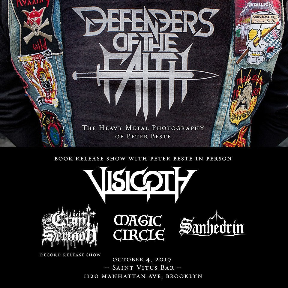 Crypt Sermon playing shows; one in NYC w/ Visigoth also celebrates new photo book