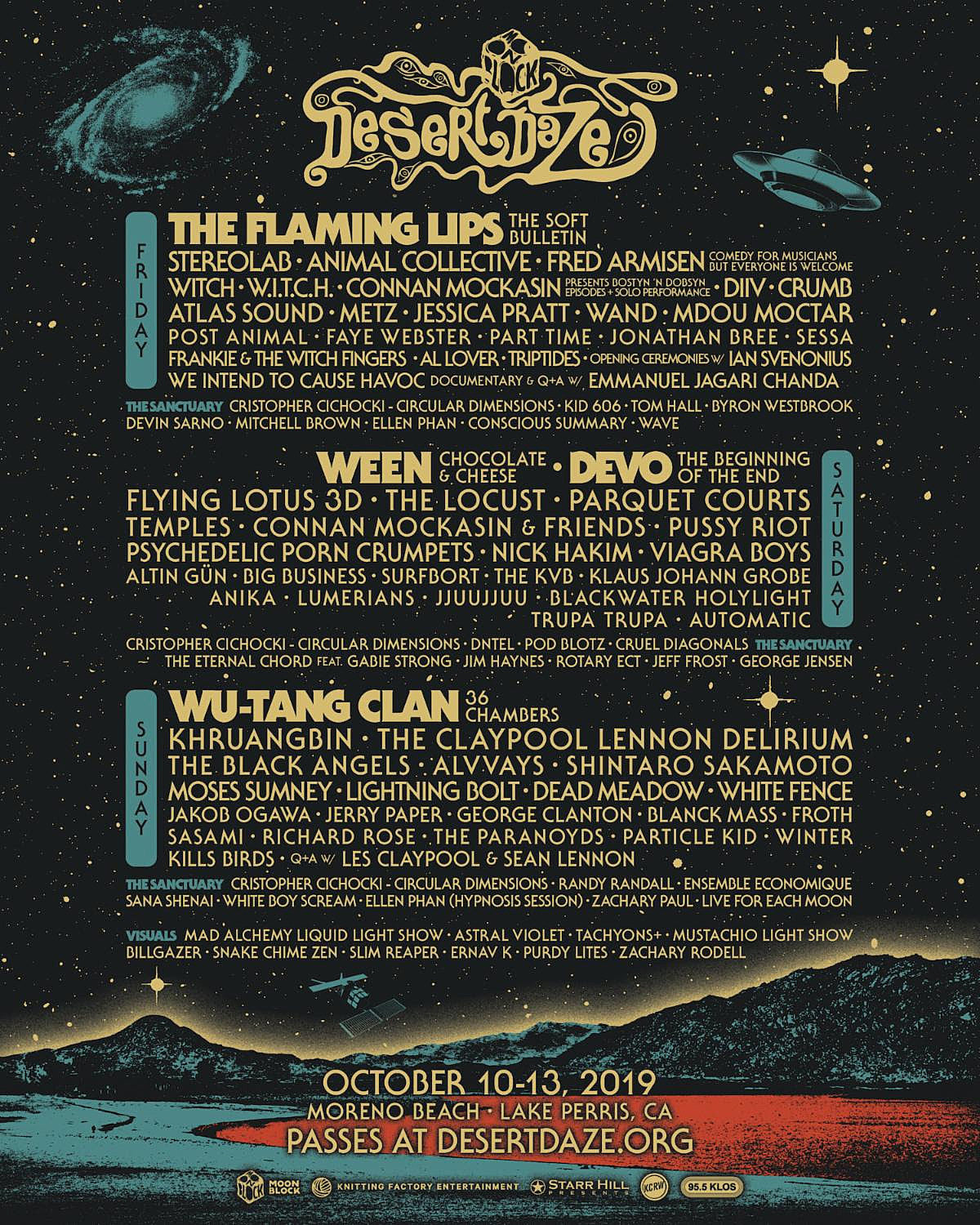 Desert Daze 2019 set times revealed