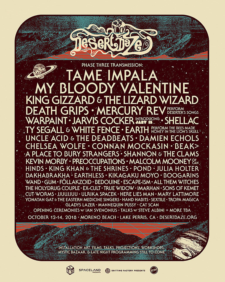 Desert Daze expands 2018 lineup: My Bloody Valentine, Shellac & more