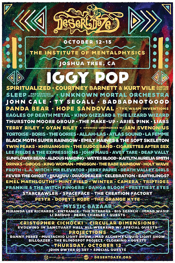 Iggy Pop, Ty Segall, Sleep and more added to 2017 Desert Daze fest lineup