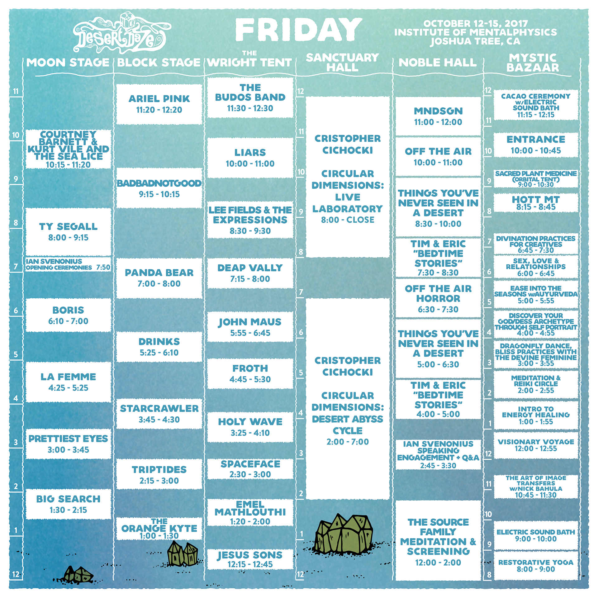 Desert Daze fest announces 2017 set times