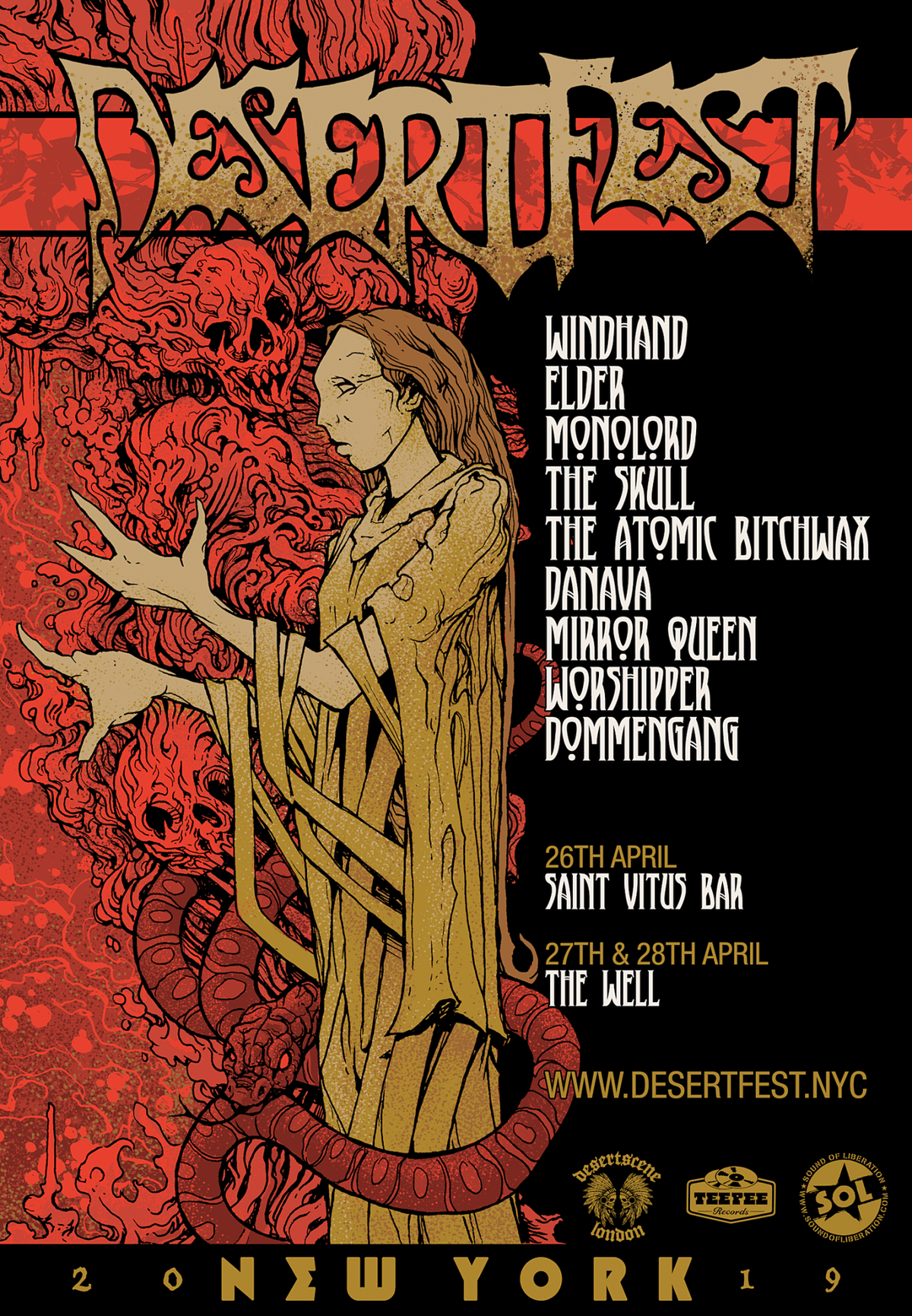 Desertfest coming to NYC with Windhand, Elder, Monolord, Atomic Bitchwax, more
