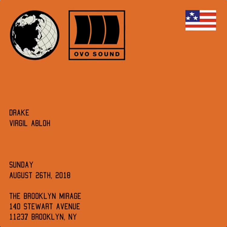 Drake and Virgil Abloh throwing NYC party at Brooklyn Mirage this weekend