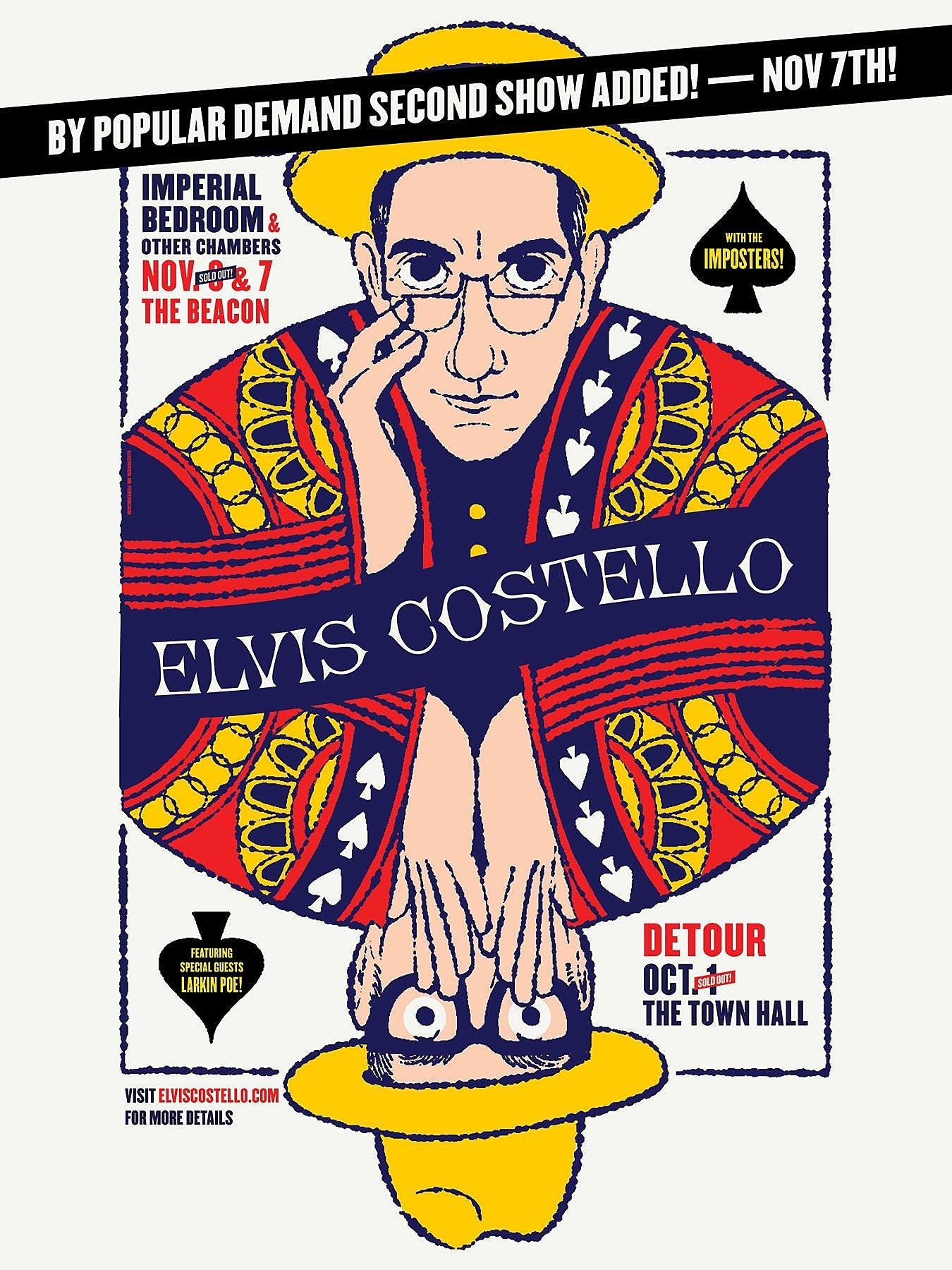 Elvis Costello & The Imposters add second ‘Imperial Bedroom’ show at Beacon Theatre