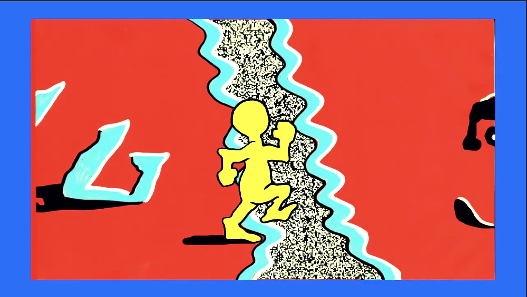 watch Eddy Current Suppression Ring’s animated “Vicariously Living” video