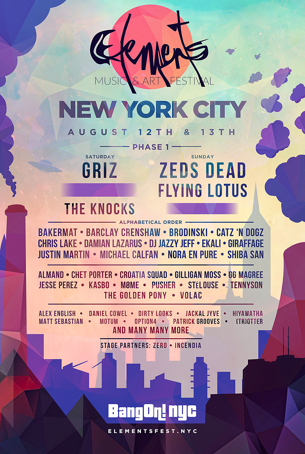 Flying Lotus co-headlining NYC’s 2017 Elements Fest (initial lineup)