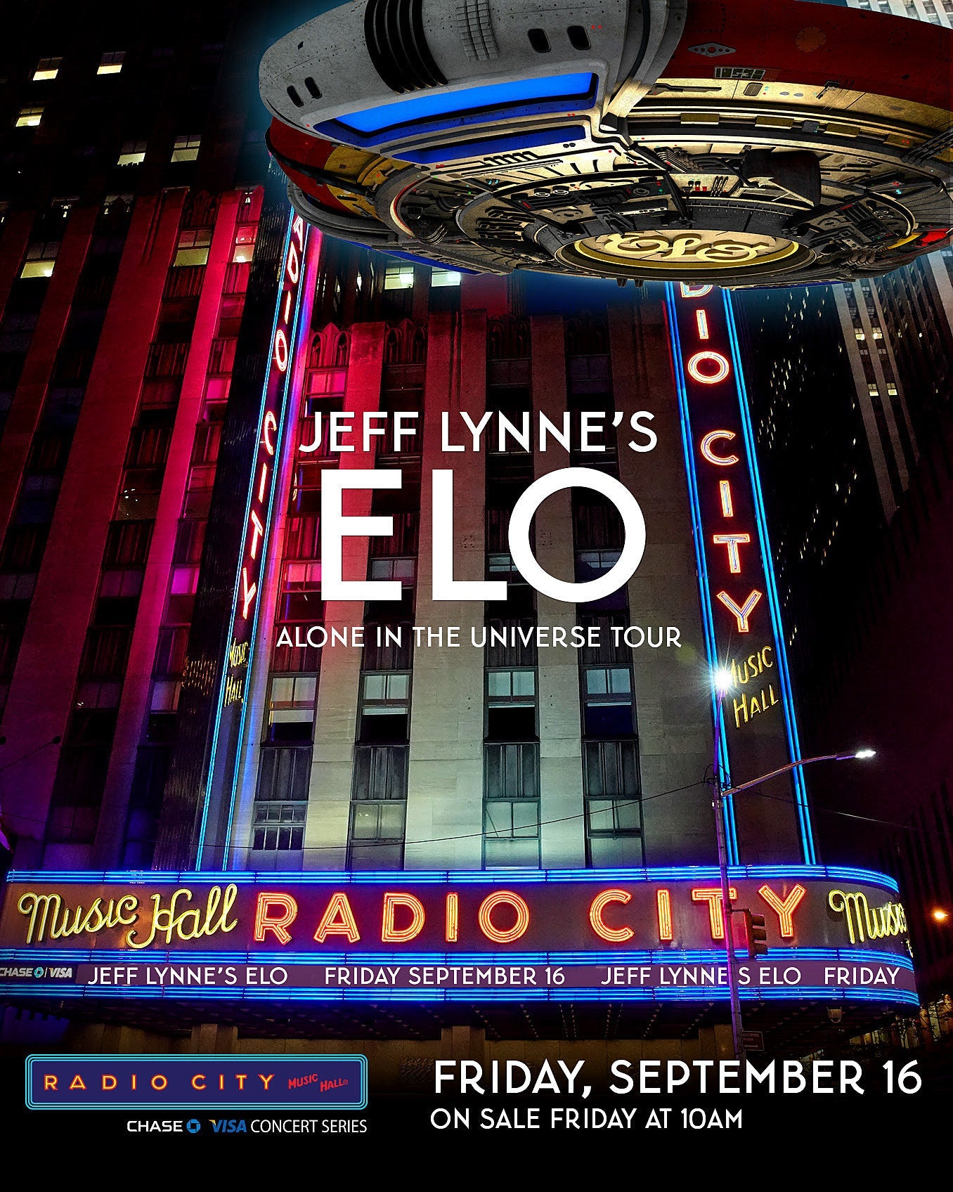 Jeff Lynne’s ELO playing Radio City Music Hall in September