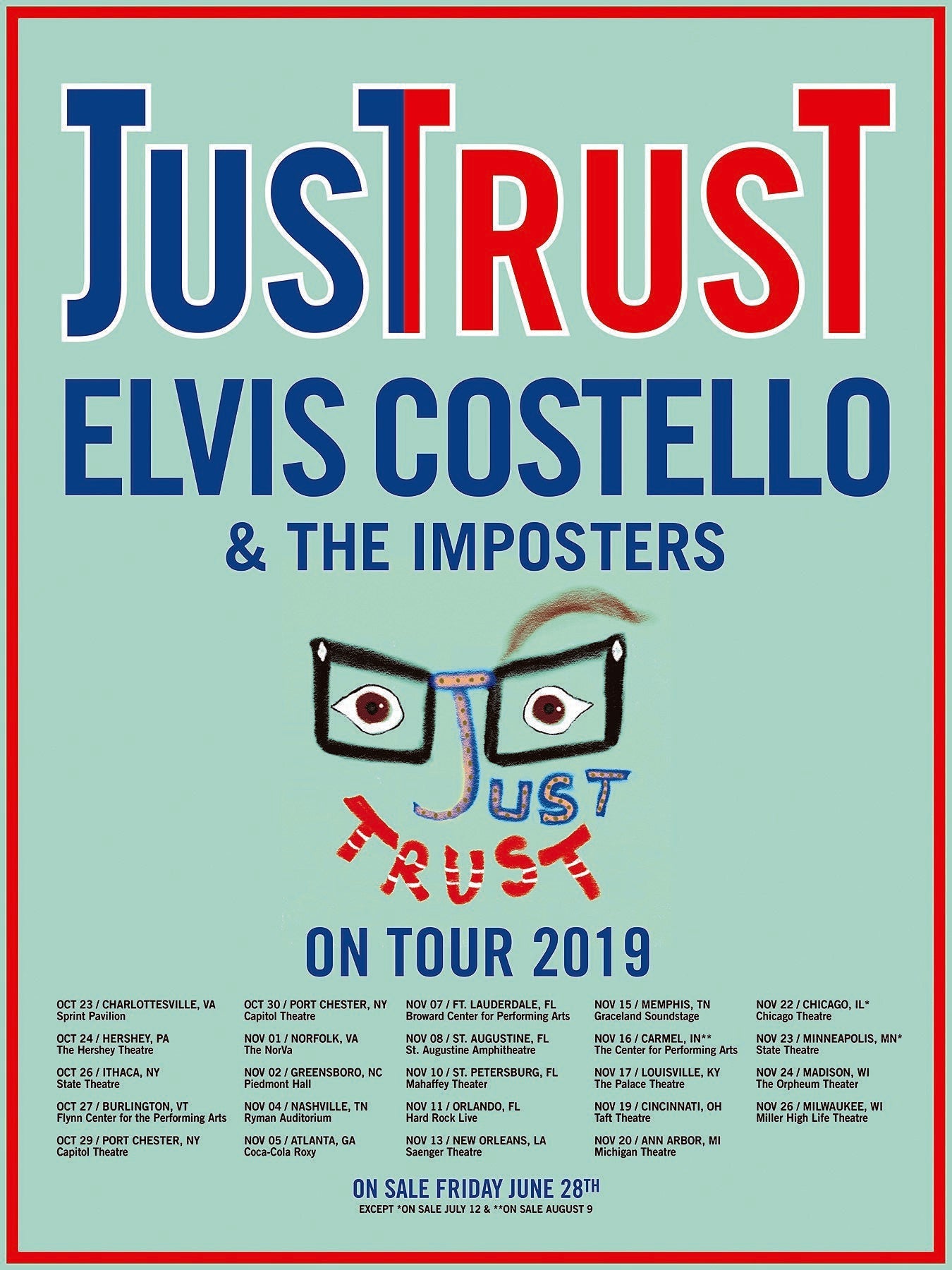 Elvis Costello & The Imposters announce fall tour