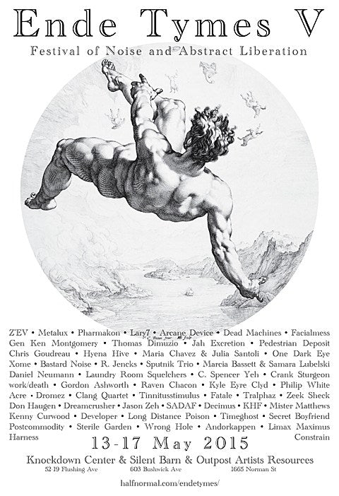 NYC’s Ende Tymes Festival returning in May (Z’EV, Metalux, Dead Machines, Pharmakon, Lary 7, Bastard Noise & more)