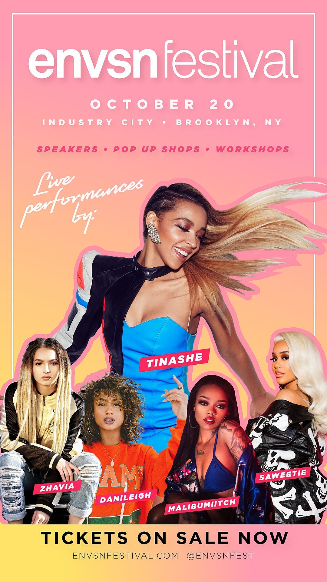 Tinashe, Saweetie, Maliibu Miitch & more playing Brooklyn’s new ENVSN Festival