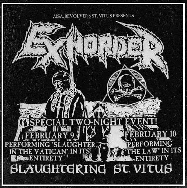 Exhorder are back, playing ‘Slaughter in the Vatican’ & ‘The Law’ in full in BK