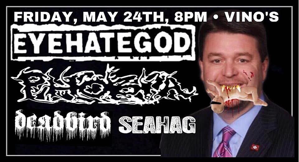 Arkansas Senator wants to boycott venue for “wicked and evil” Eyehategod poster