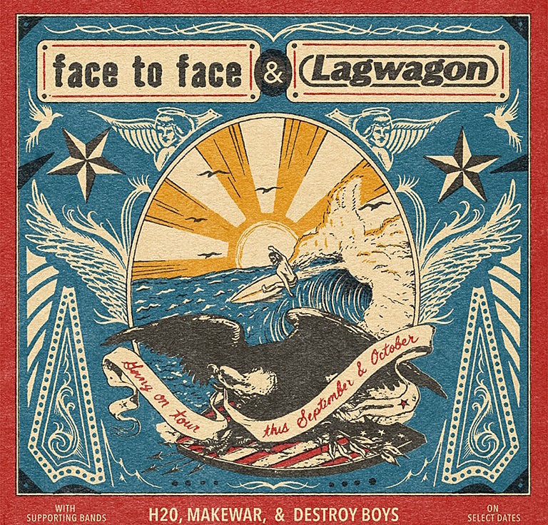 tix for Face to Face & Lagwagon in NYC on BrooklynVegan presale (password here)