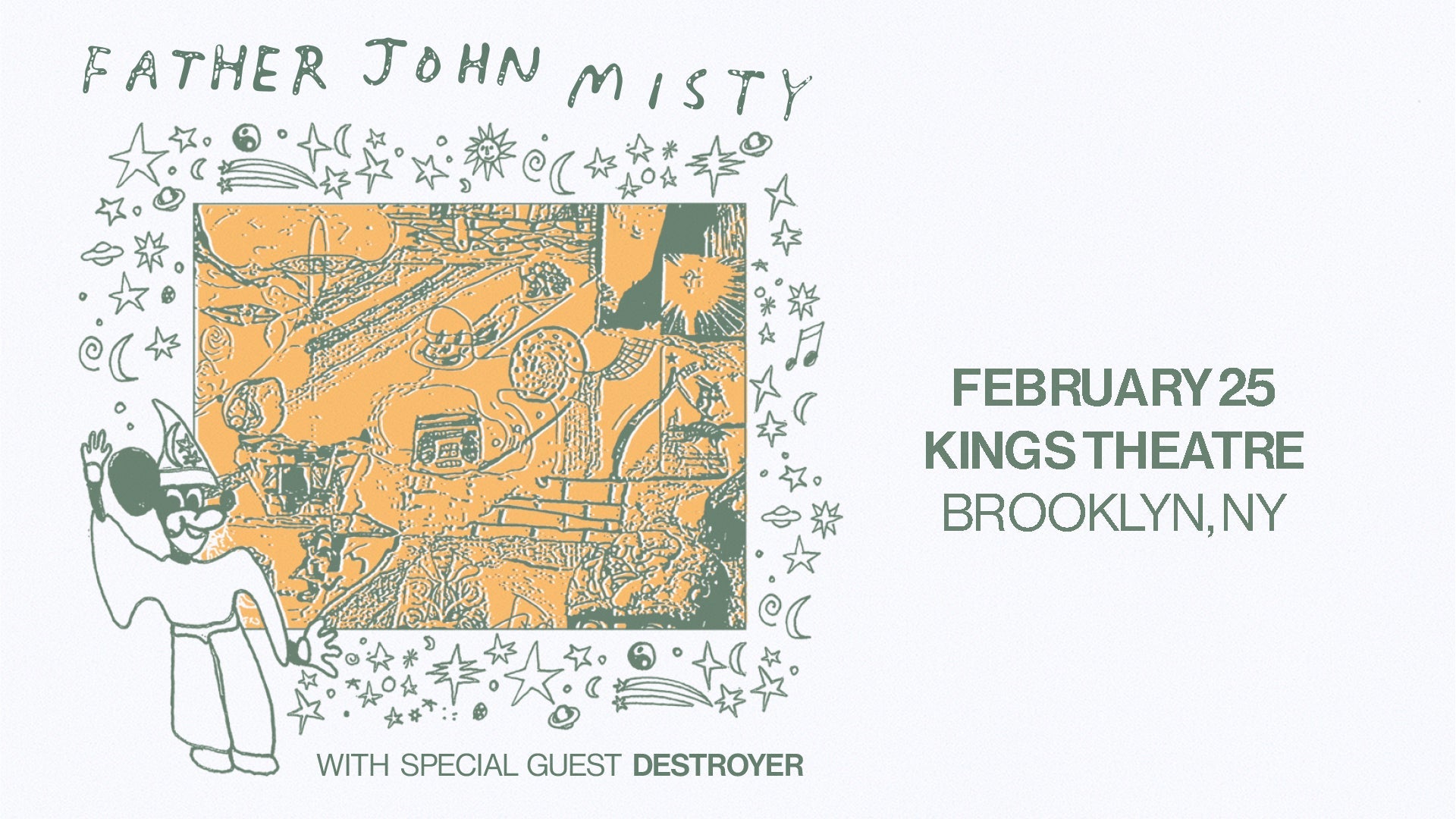 Father John Misty & Destroyer @ Kings Theatre on BrooklynVegan presale (password here)