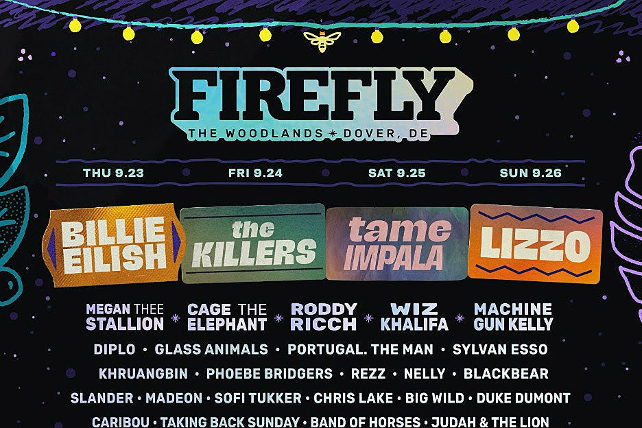 Firefly 2021 lineup: The Killers, Billie Eilish, Tame Impala, Lizzo, more