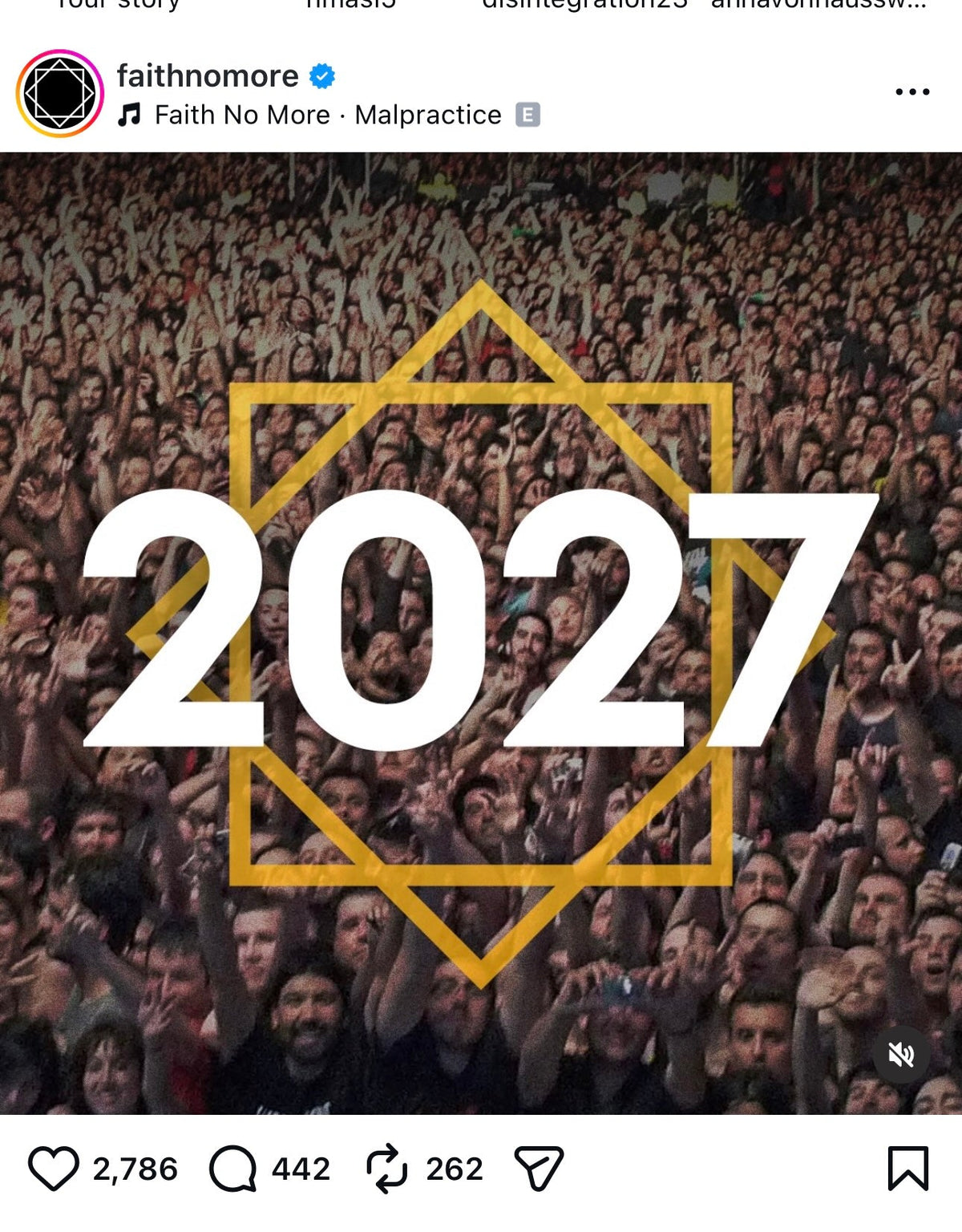 Faith No More teasing something for 2027