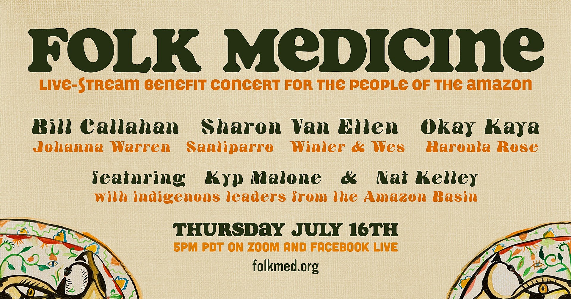 Bill Callahan, Sharon Van Etten & more playing virtual benefit for people of the Amazon
