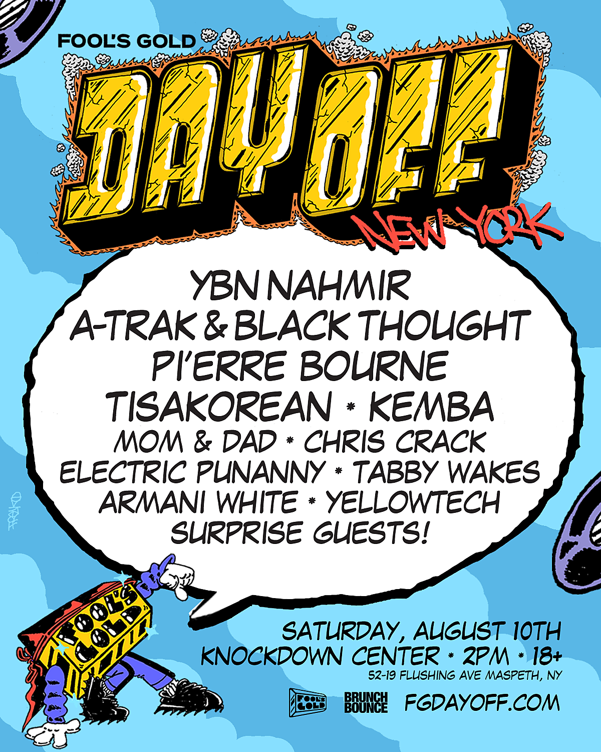 Fool’s Gold Day Off NYC is this weekend with YBN Nahmir, A-Trak + Black Thought, and more