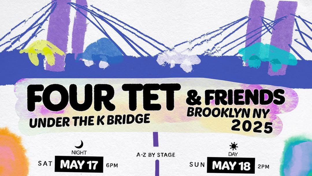 Four Tet announces 2025 Under the K Bridge fest ft. Nia Archives, Overmono, Joy Orbison, more