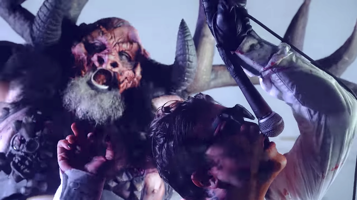 GWAR eviscerate My Chemical Romance’s Frank Iero in his “Medicine Square Garden” video