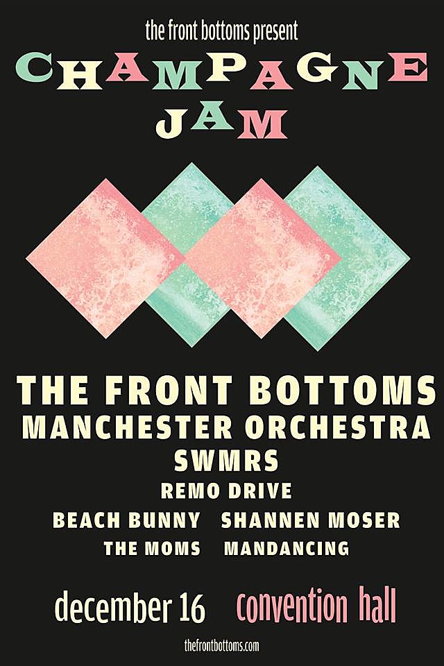 Front Bottoms’ Champagne Jam 2018 lineup (Manchester Orchestra, Remo Drive, Beach Bunny, more)