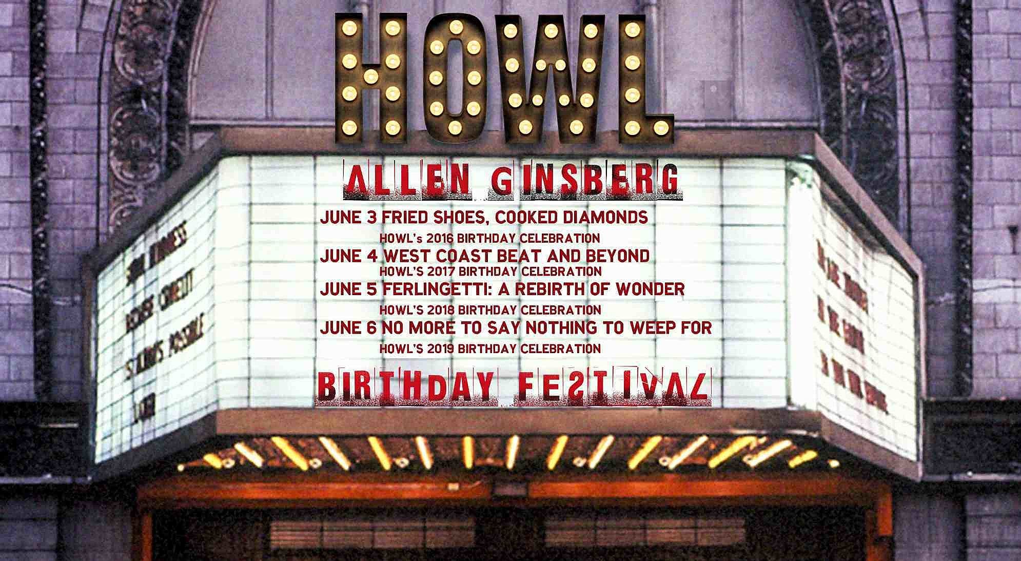 Allen Ginsberg online birthday fest this week w/ Patti Smith, Sonic Youth & more