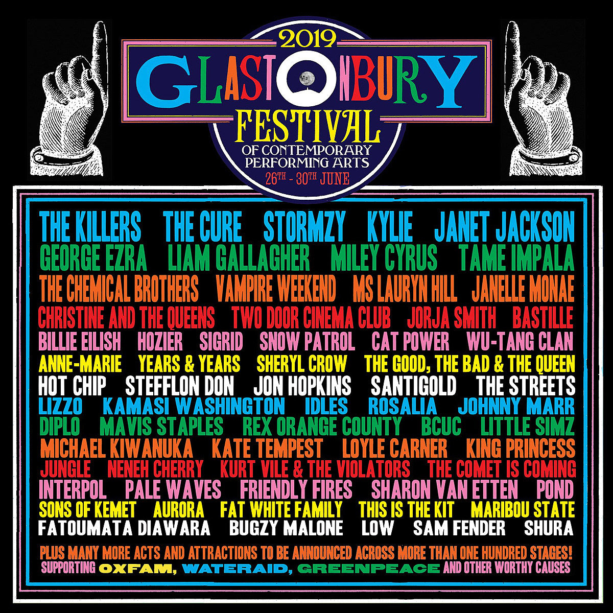 Glastonbury 2019 lineup: The Cure, Kylie Minogue, Janet Jackson, Killers, more