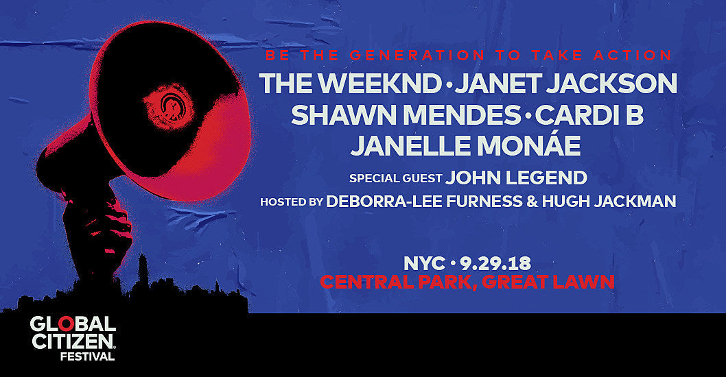 Global Citizen Fest NYC 2018 lineup: Janet Jackson, Cardi B, Weeknd, Janelle, more