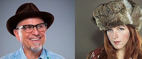 Neko Case talking with Bobcat Goldthwait at Greene Space after Apollo show (win tix)