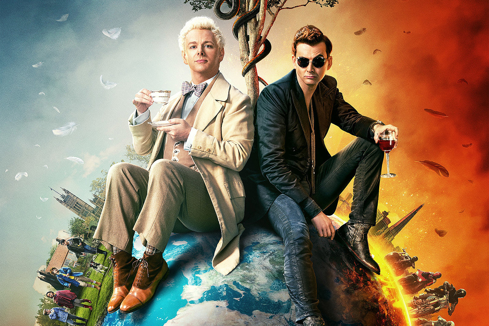 Neil Gaiman & Nick Offerman talking ‘Good Omens’ TV series in NYC