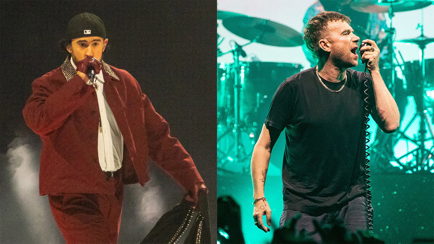 Bad Bunny brought out Gorillaz’s Damon Albarn in London for “Tormenta” & “Clint Eastwood”