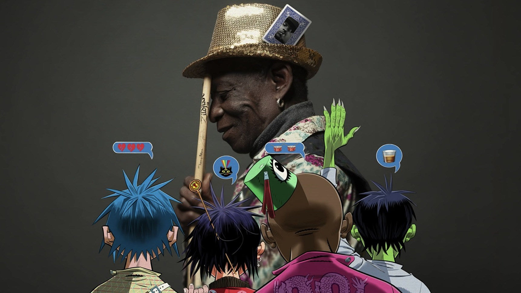 Gorillaz share new song ft. Tony Allen & Skepta
