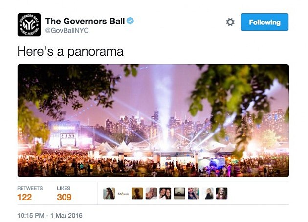 oh snap, Governors Ball getting snarky at Panorama