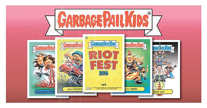 Topps making official Riot Fest Garbage Pail Kids cards