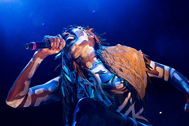Grace Jones played topless at Afropunk Fest’s Fancy Dress Ball with Cakes Da Killa (pics)