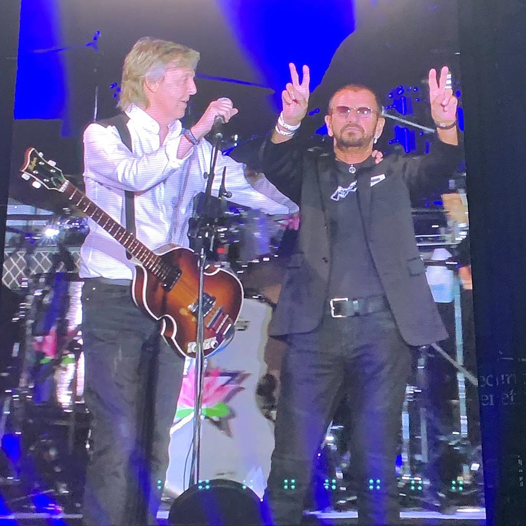 Paul McCartney and Ringo Starr reunite onstage to perform Beatles songs (watch)