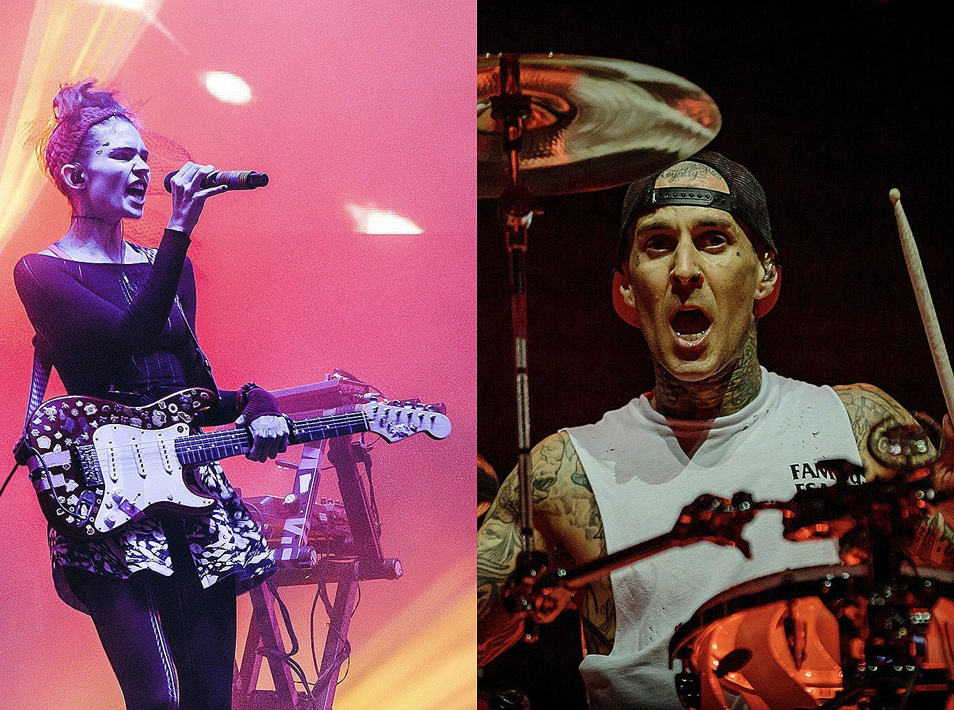 Grimes will appear on blink-182’s next album, says Travis Barker