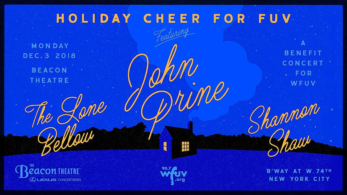 John Prine, Shannon Shaw & The Lone Bellow playing 2018 Holiday Cheer for FUV