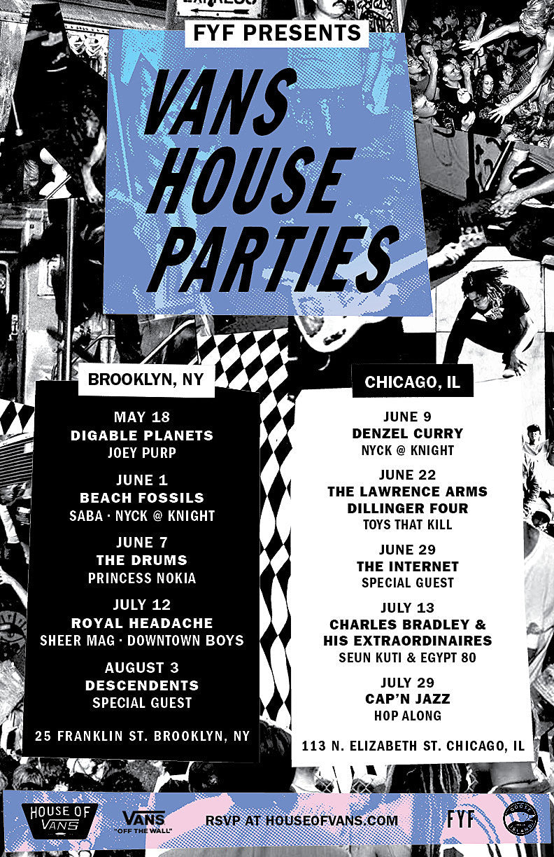 House of Vans BK 2017 free shows (Descendents, Digable Planets, Royal Headache, more)