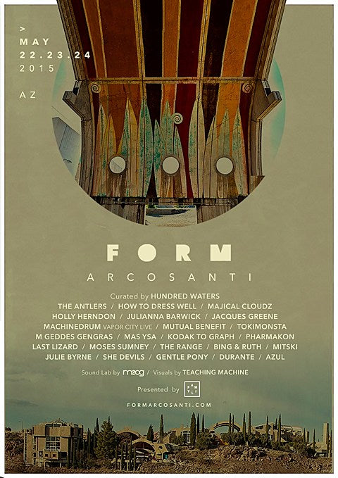 Hundred Waters announce 2015 FORM fest w/ Antlers, How to Dress Well, Majical Cloudz, Mutual Benefit, Mitski, more