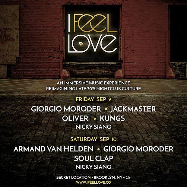 Secret NYC location will host nudity, alcohol, “being touched”… and Giorgio Moroder