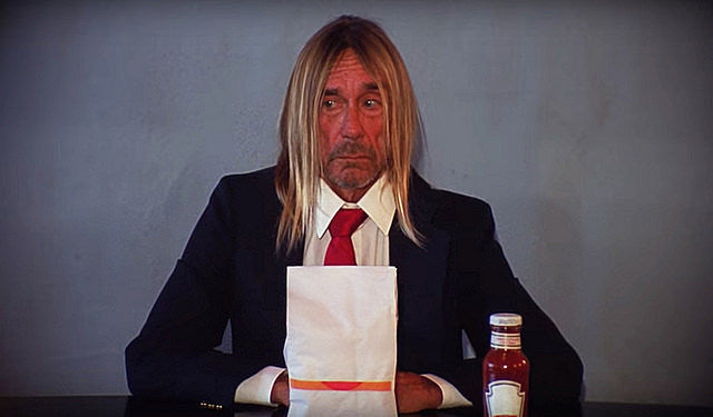 Iggy Pop Eats a Hamburger in new video by Death Valley Girls (who are touring)